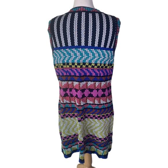Aldomartins Anthropologie Jackie Knit Sleeveless Dress Scoopneck Multi Large - Picture 4 of 16